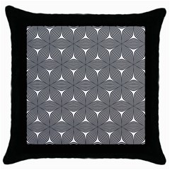 Seamless Weave Ribbon Hexagonal Throw Pillow Case (black) by Nexatart