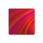 Abstract Red Background Fractal Square Magnet Front