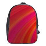 Abstract Red Background Fractal School Bag (Large) Front