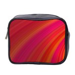 Abstract Red Background Fractal Mini Toiletries Bag 2-Side Front