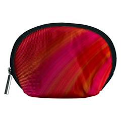 Abstract Red Background Fractal Accessory Pouches (medium)  by Nexatart