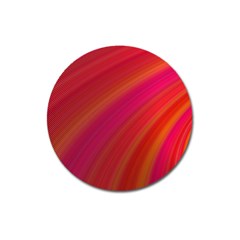 Abstract Red Background Fractal Magnet 3  (round) by Nexatart