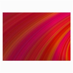 Abstract Red Background Fractal Large Glasses Cloth