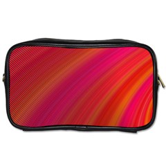 Abstract Red Background Fractal Toiletries Bags 2-side by Nexatart
