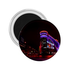 Moscow Night Lights Evening City 2 25  Magnets by Nexatart