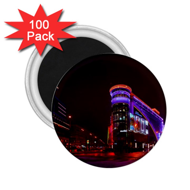 Moscow Night Lights Evening City 2.25  Magnets (100 pack) 