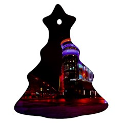Moscow Night Lights Evening City Christmas Tree Ornament (two Sides) by Nexatart