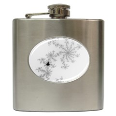 Mandelbrot Apple Males Mathematics Hip Flask (6 Oz) by Nexatart