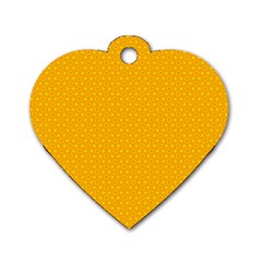 Texture Background Pattern Dog Tag Heart (two Sides)