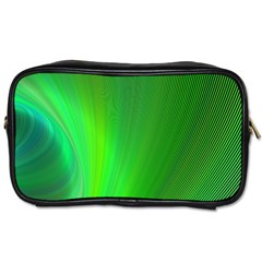 Green Background Abstract Color Toiletries Bags