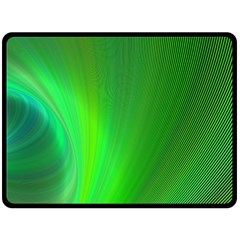 Green Background Abstract Color Double Sided Fleece Blanket (large) 