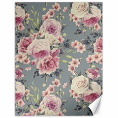 Pink Flower Seamless Design Floral Canvas 18  X 24   by Nexatart