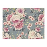 Pink Flower Seamless Design Floral Double Sided Flano Blanket (Mini)  35 x27  Blanket Back