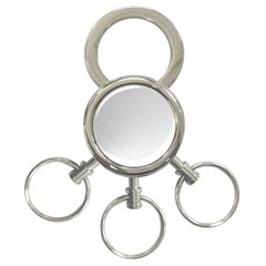 White Background Abstract Light 3-ring Key Chains