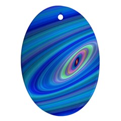 Oval Ellipse Fractal Galaxy Ornament (Oval)