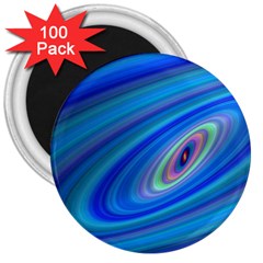 Oval Ellipse Fractal Galaxy 3  Magnets (100 pack)