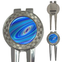 Oval Ellipse Fractal Galaxy 3-in-1 Golf Divots