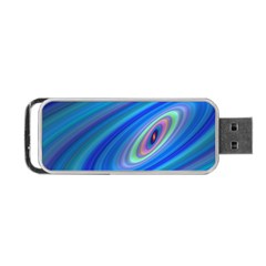 Oval Ellipse Fractal Galaxy Portable USB Flash (One Side)