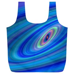 Oval Ellipse Fractal Galaxy Full Print Recycle Bags (L) 