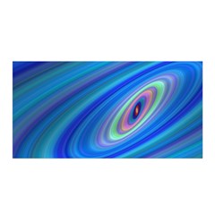 Oval Ellipse Fractal Galaxy Satin Wrap