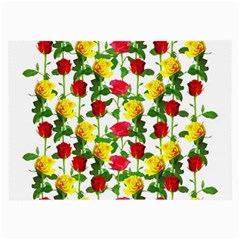 Rose Pattern Roses Background Image Large Glasses Cloth by Nexatart