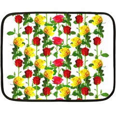 Rose Pattern Roses Background Image Fleece Blanket (mini)