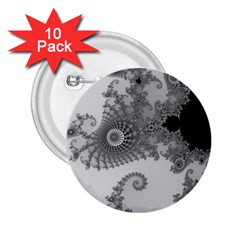 Apple Males Mandelbrot Abstract 2 25  Buttons (10 Pack)  by Nexatart