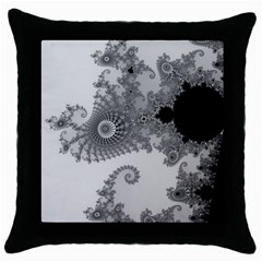 Apple Males Mandelbrot Abstract Throw Pillow Case (black) by Nexatart