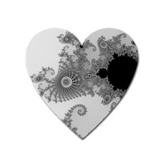 Apple Males Mandelbrot Abstract Heart Magnet by Nexatart