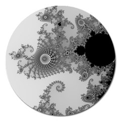 Apple Males Mandelbrot Abstract Magnet 5  (round)