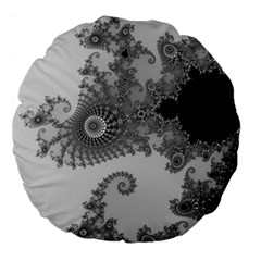 Apple Males Mandelbrot Abstract Large 18  Premium Flano Round Cushions