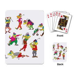 Golfers Athletes Playing Card by Nexatart