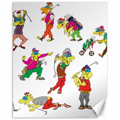 Golfers Athletes Canvas 16  X 20   by Nexatart