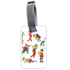 Golfers Athletes Luggage Tags (one Side)  by Nexatart