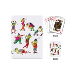 Golfers Athletes Playing Cards (Mini)  Back