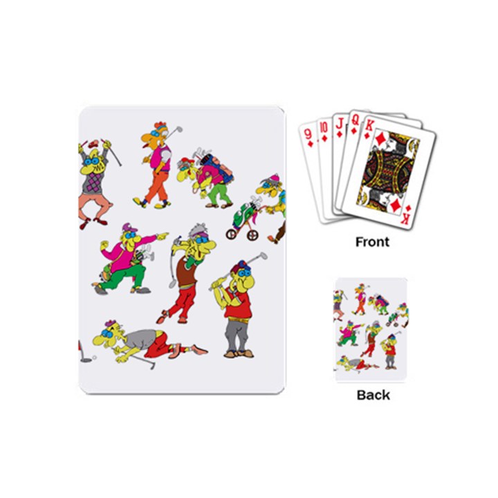 Golfers Athletes Playing Cards (Mini) 