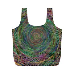 Spiral Spin Background Artwork Full Print Recycle Bags (m)  by Nexatart