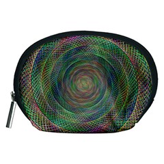 Spiral Spin Background Artwork Accessory Pouches (medium)  by Nexatart