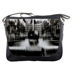 Black And White Hdr Spreebogen Messenger Bags by Nexatart