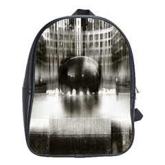 Black And White Hdr Spreebogen School Bag (xl) by Nexatart