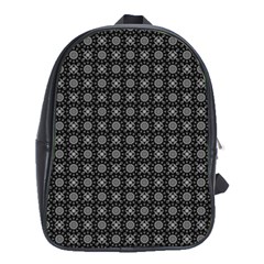 Kaleidoscope Seamless Pattern School Bag (xl) by Nexatart