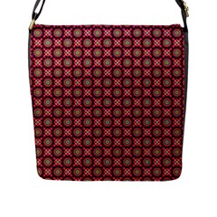 Kaleidoscope Seamless Pattern Flap Messenger Bag (l) 