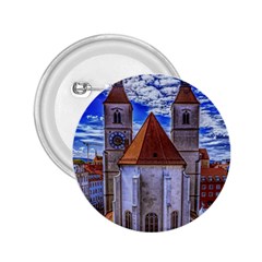 Steeple Church Building Sky Great 2 25  Buttons by Nexatart