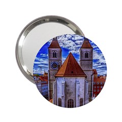 Steeple Church Building Sky Great 2 25  Handbag Mirrors by Nexatart