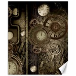 Stemapunk Design With Clocks And Gears Canvas 11  x 14   10.95 x13.48  Canvas - 1