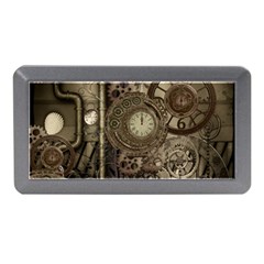 Stemapunk Design With Clocks And Gears Memory Card Reader (mini) by FantasyWorld7