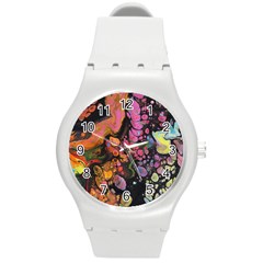 To Infinity And Beyond Round Plastic Sport Watch (m) by friedlanderWann