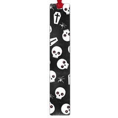 Skull, Spider And Chest  - Halloween Pattern Large Book Marks by Valentinaart