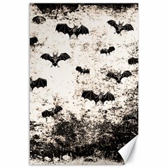 Vintage Halloween Bat pattern Canvas 24  x 36 