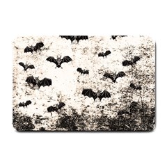 Vintage Halloween Bat pattern Small Doormat 